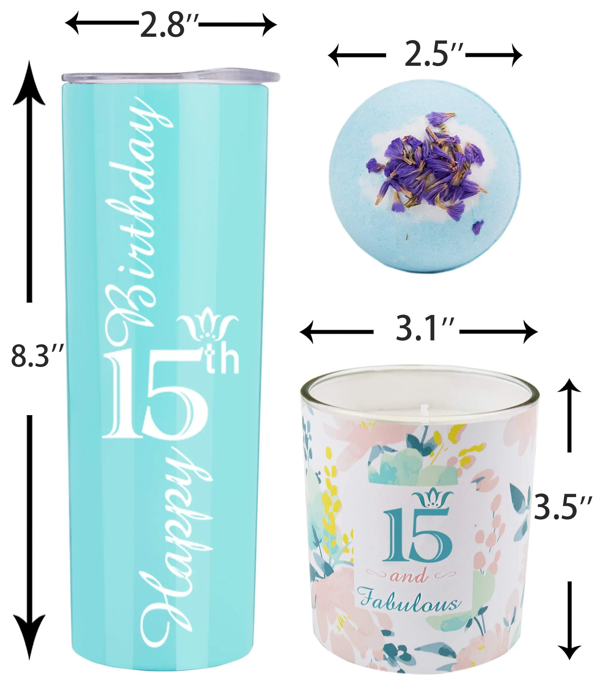 15th Birthday Gifts for Girl, Happy 15th Birthday, 15th Birthday Tumbler, Gifts for 15th