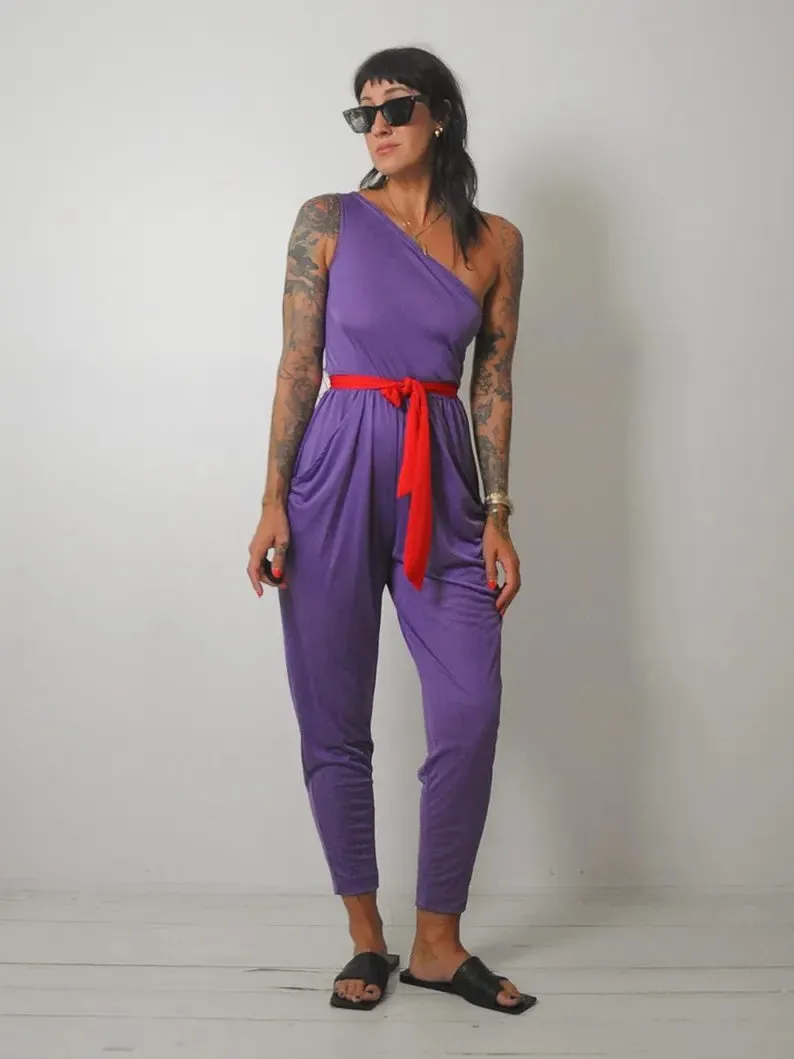 1970's One Shoulder Jumpsuit