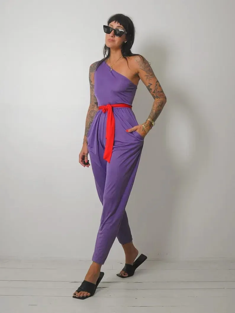 1970's One Shoulder Jumpsuit