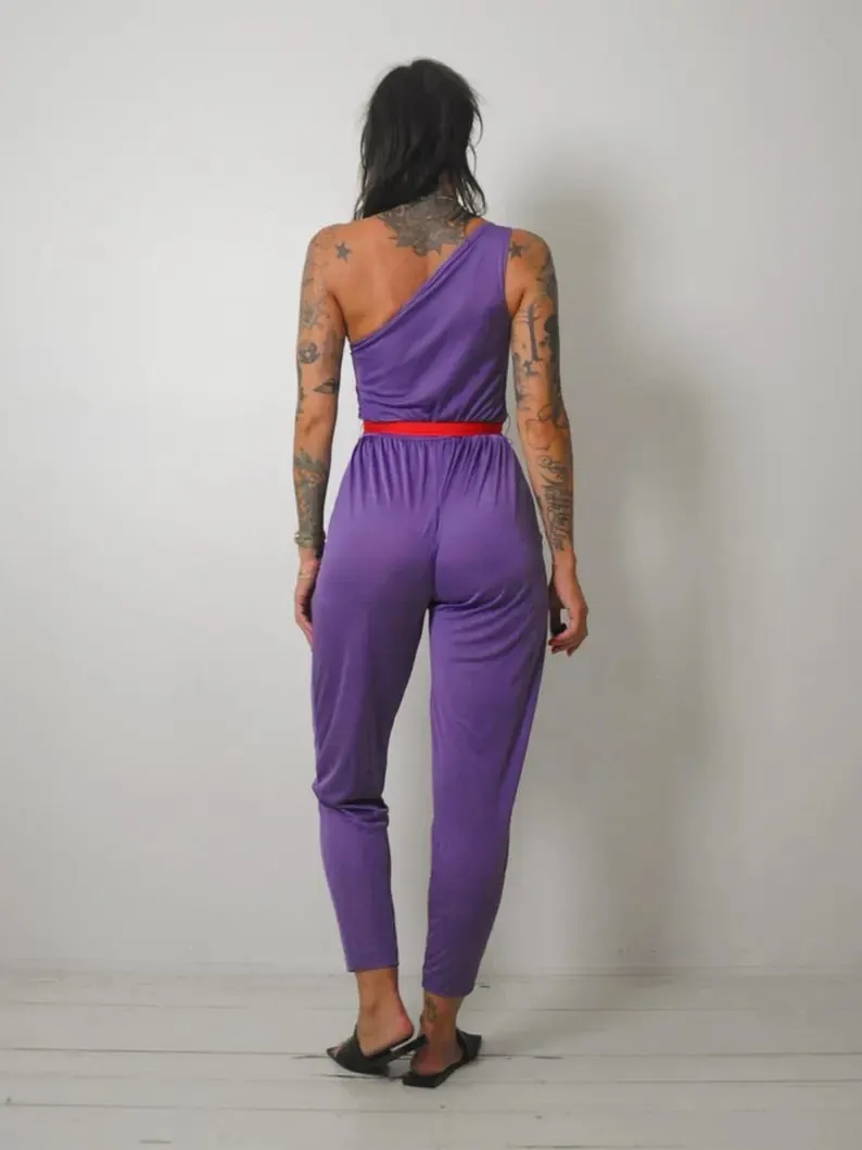 1970's One Shoulder Jumpsuit