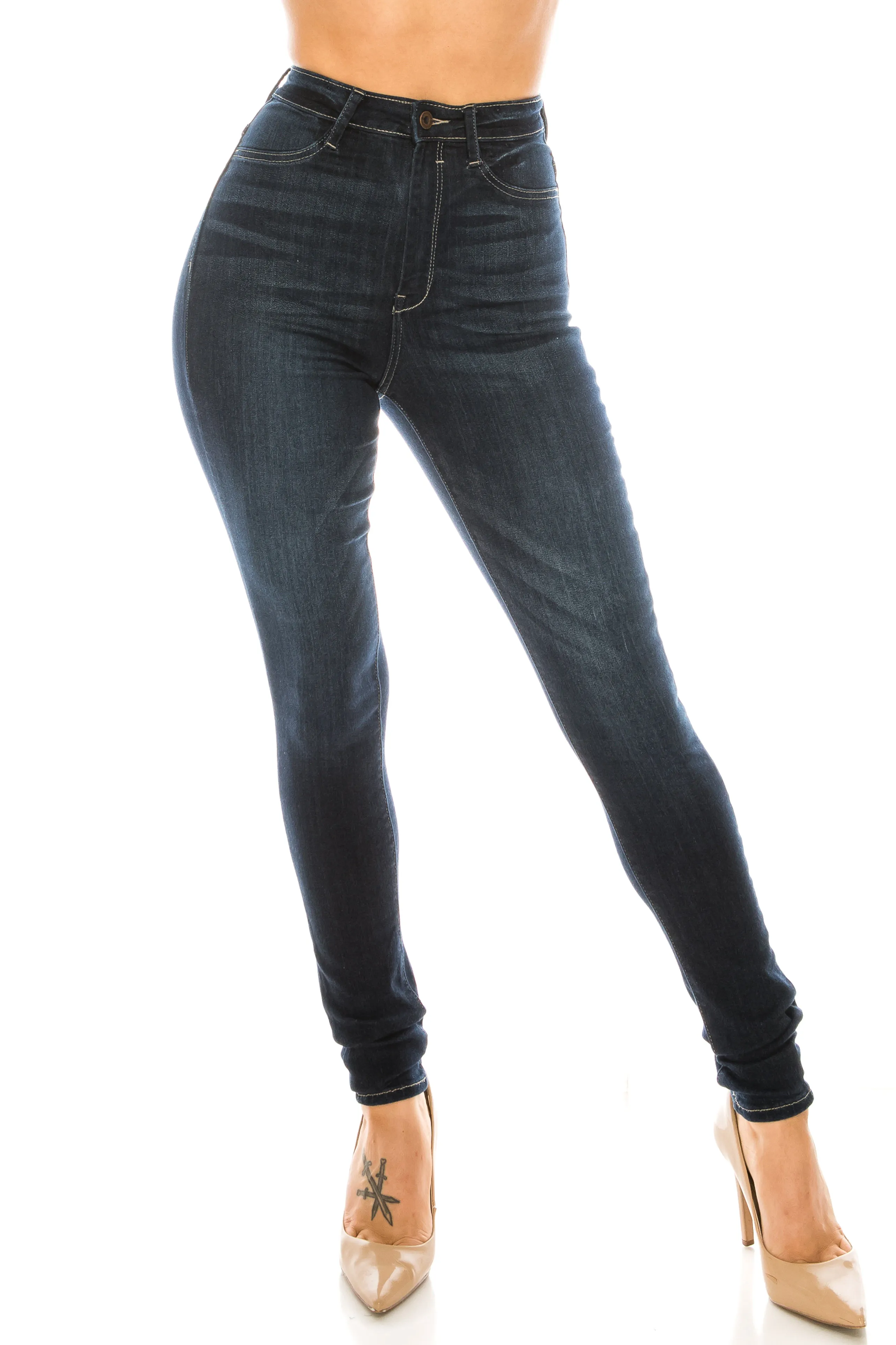 4690 Women's High Waisted Skinny Jeans