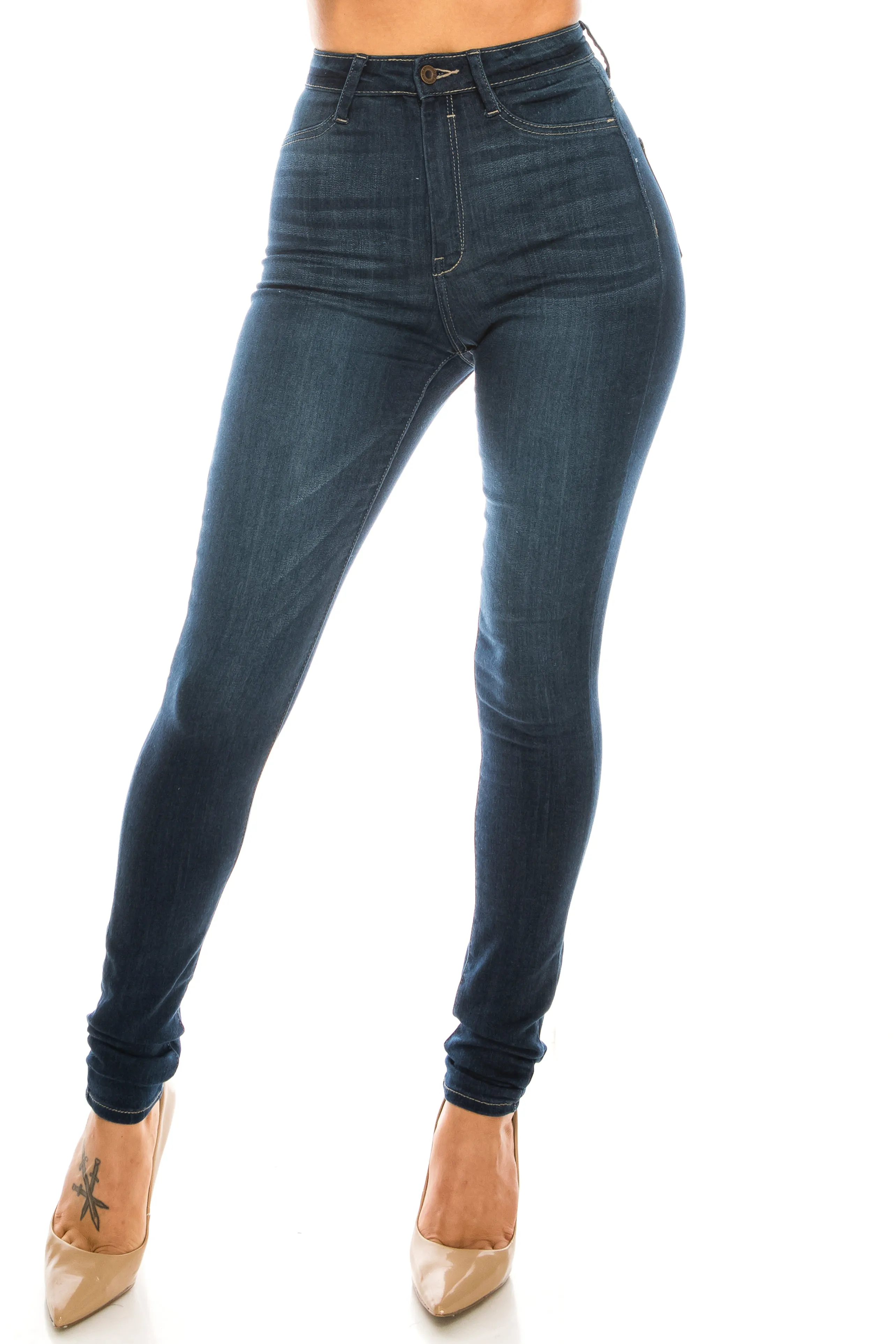 4690 Women's High Waisted Skinny Jeans