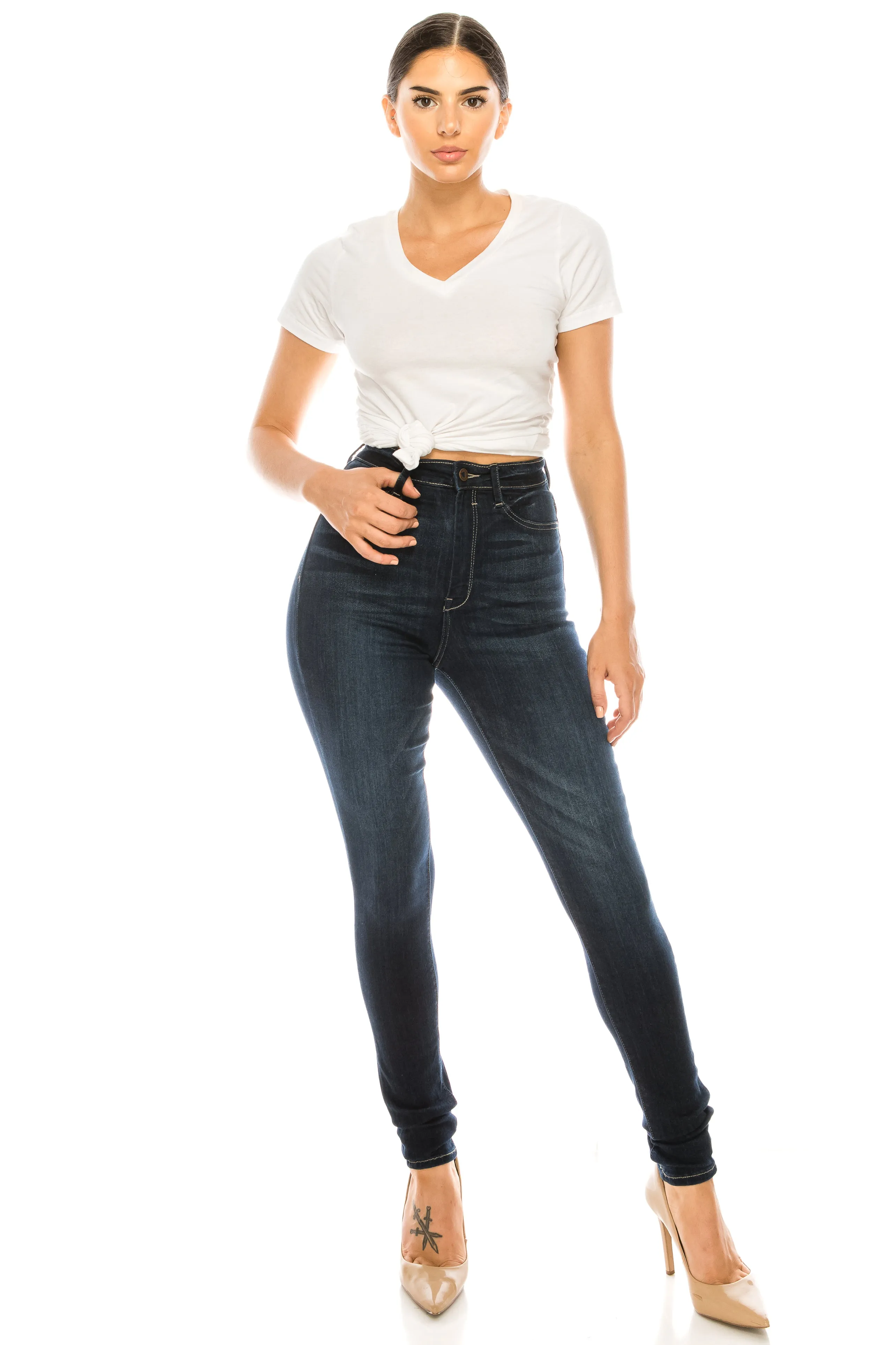 4690 Women's High Waisted Skinny Jeans