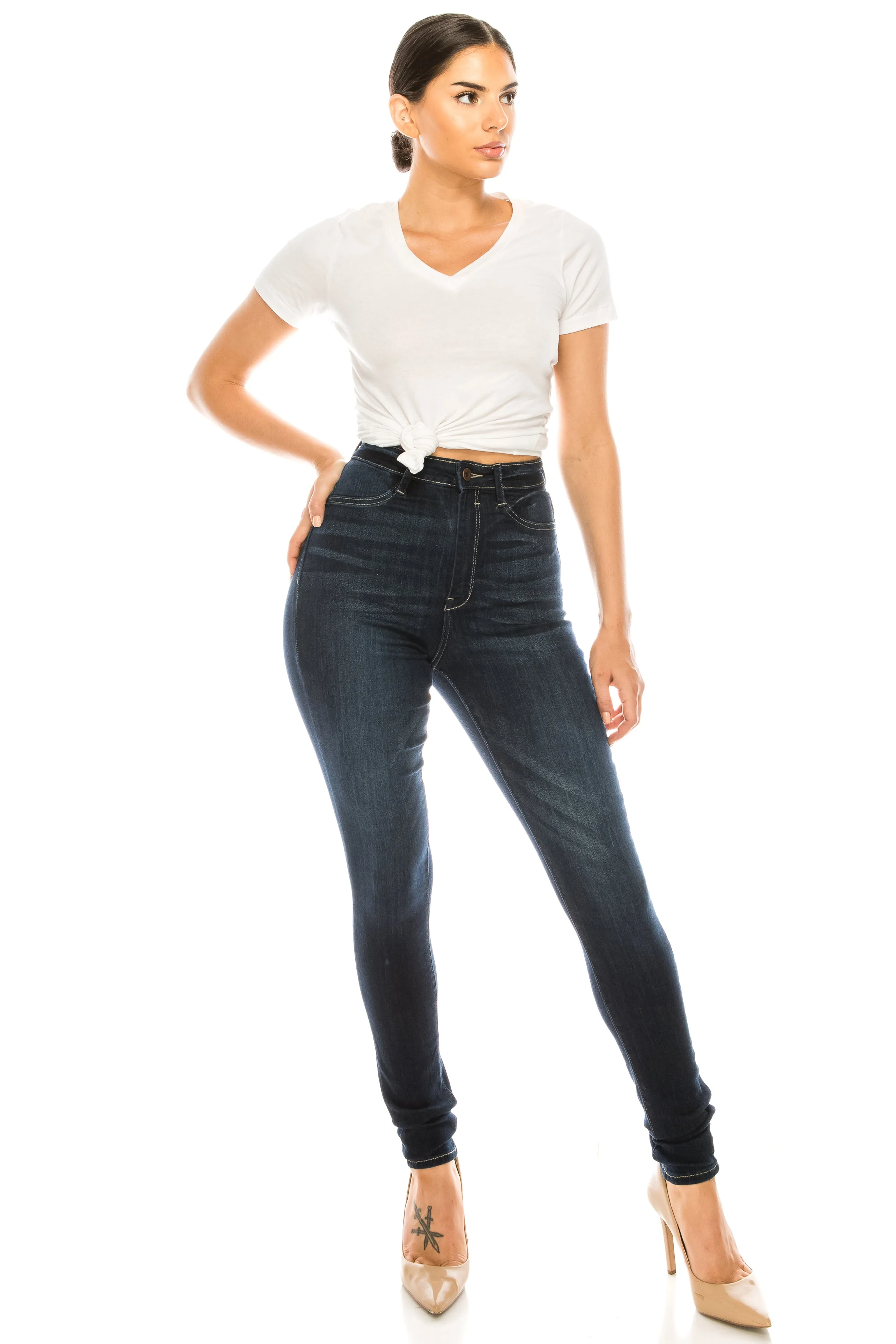 4690 Women's High Waisted Skinny Jeans