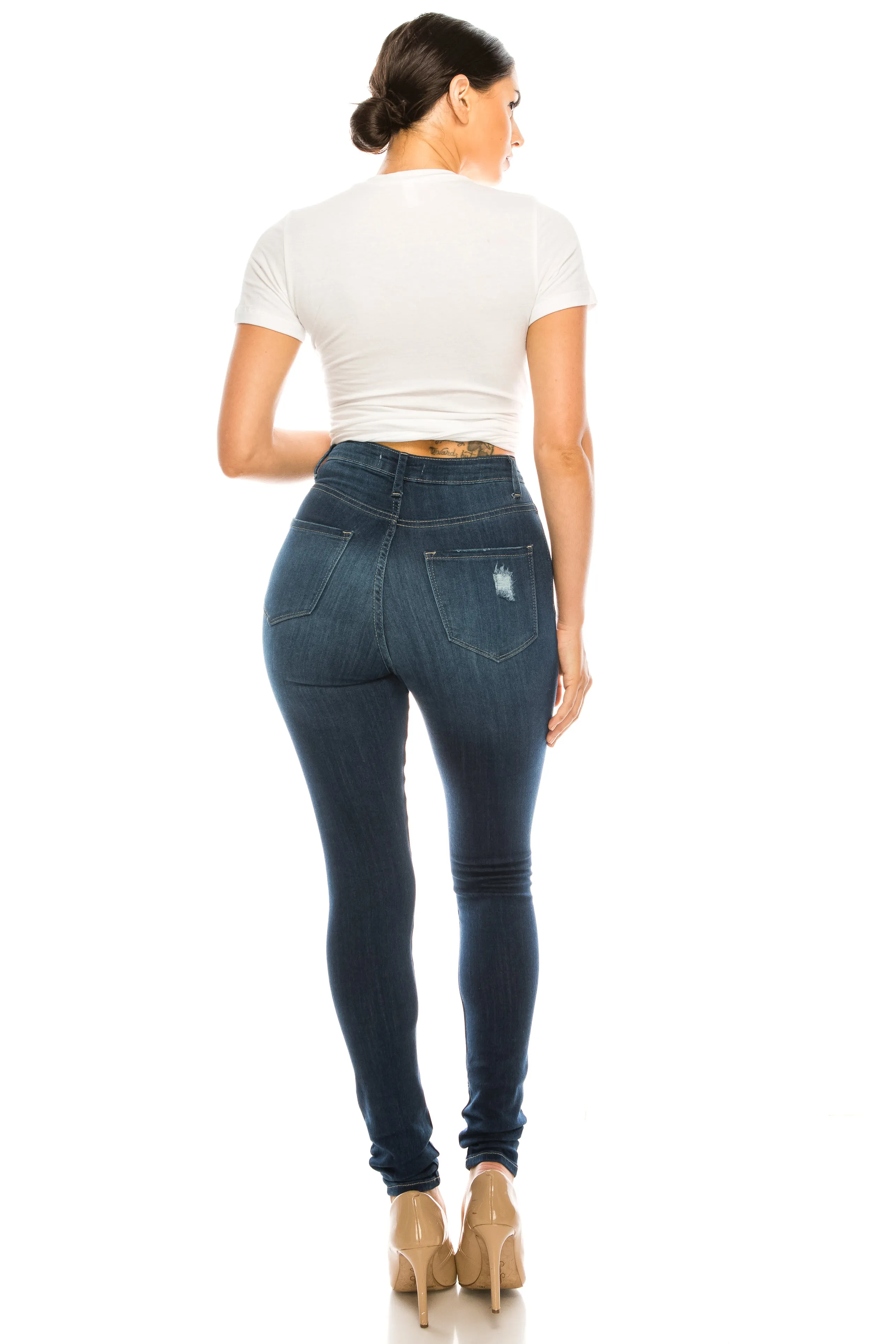 4690 Women's High Waisted Skinny Jeans