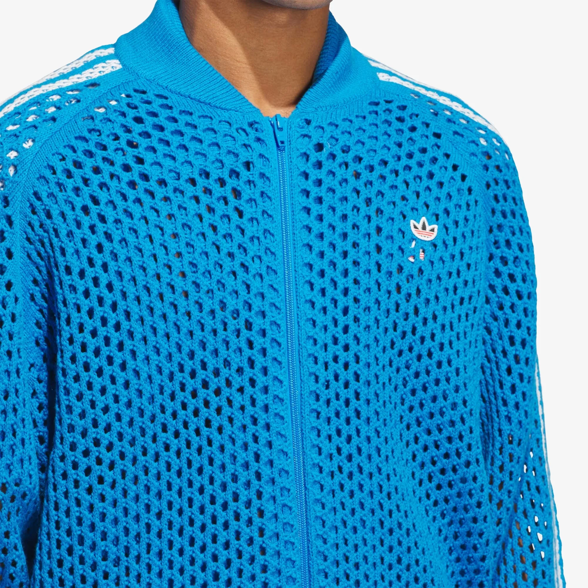 ADIDAS ORIGINALS | CLOT CROCHET TRACK TOP BY EDISON CHEN { BRIGHT BLUE