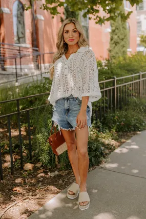 Adventure Seeker Crochet Top In White