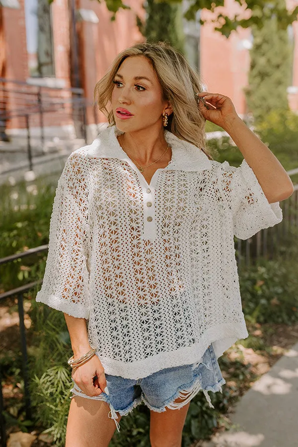 Adventure Seeker Crochet Top In White