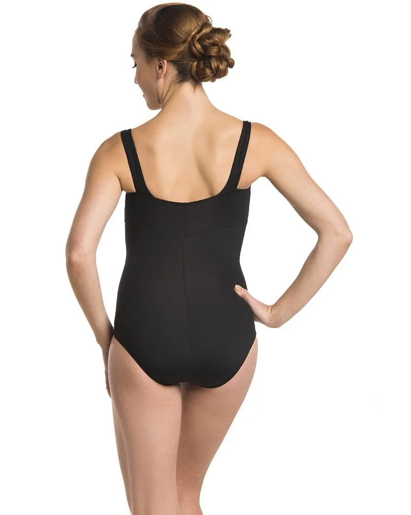 Ainsliewear Square Neck Seamed Tank Leotard - 102 Womens