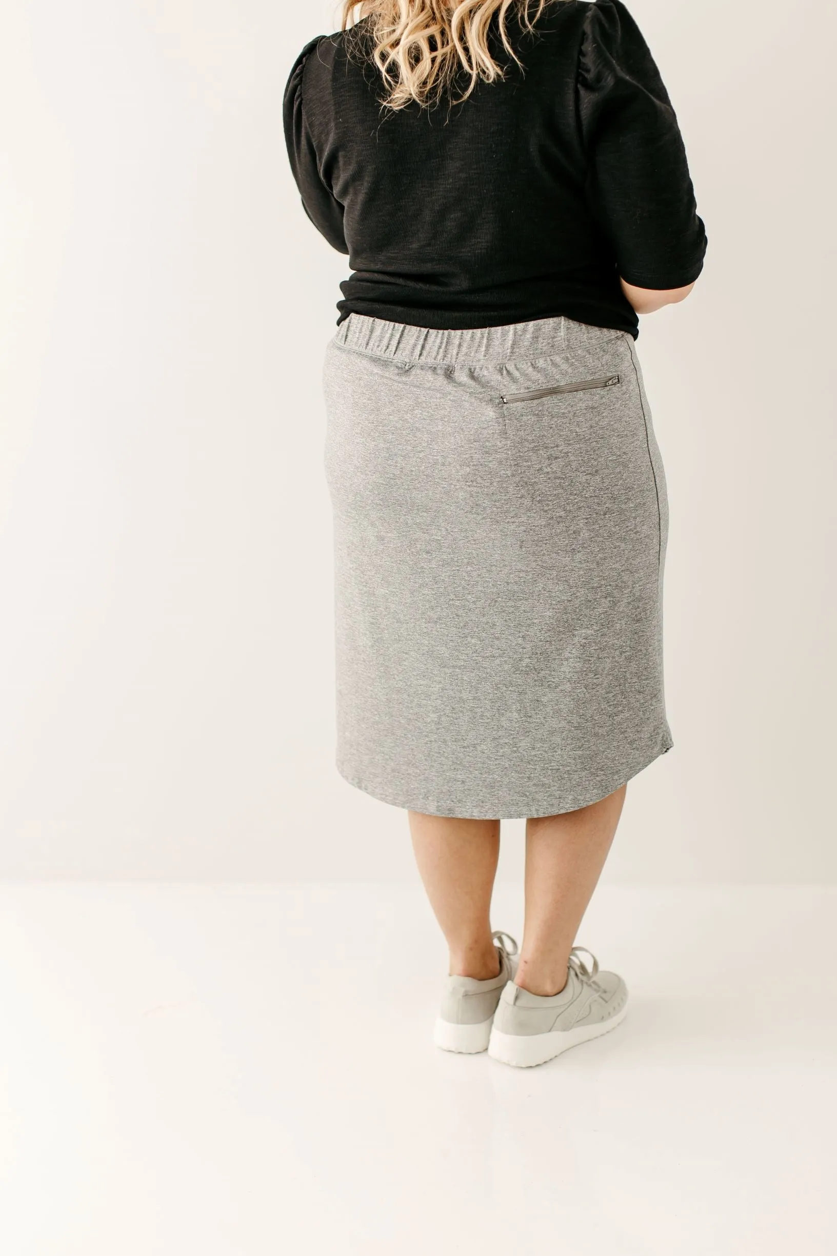 'Alexa' Athletic Skort in Heather Grey FINAL SALE