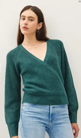 Be Cool Soft Ribbed Wrap Sweater