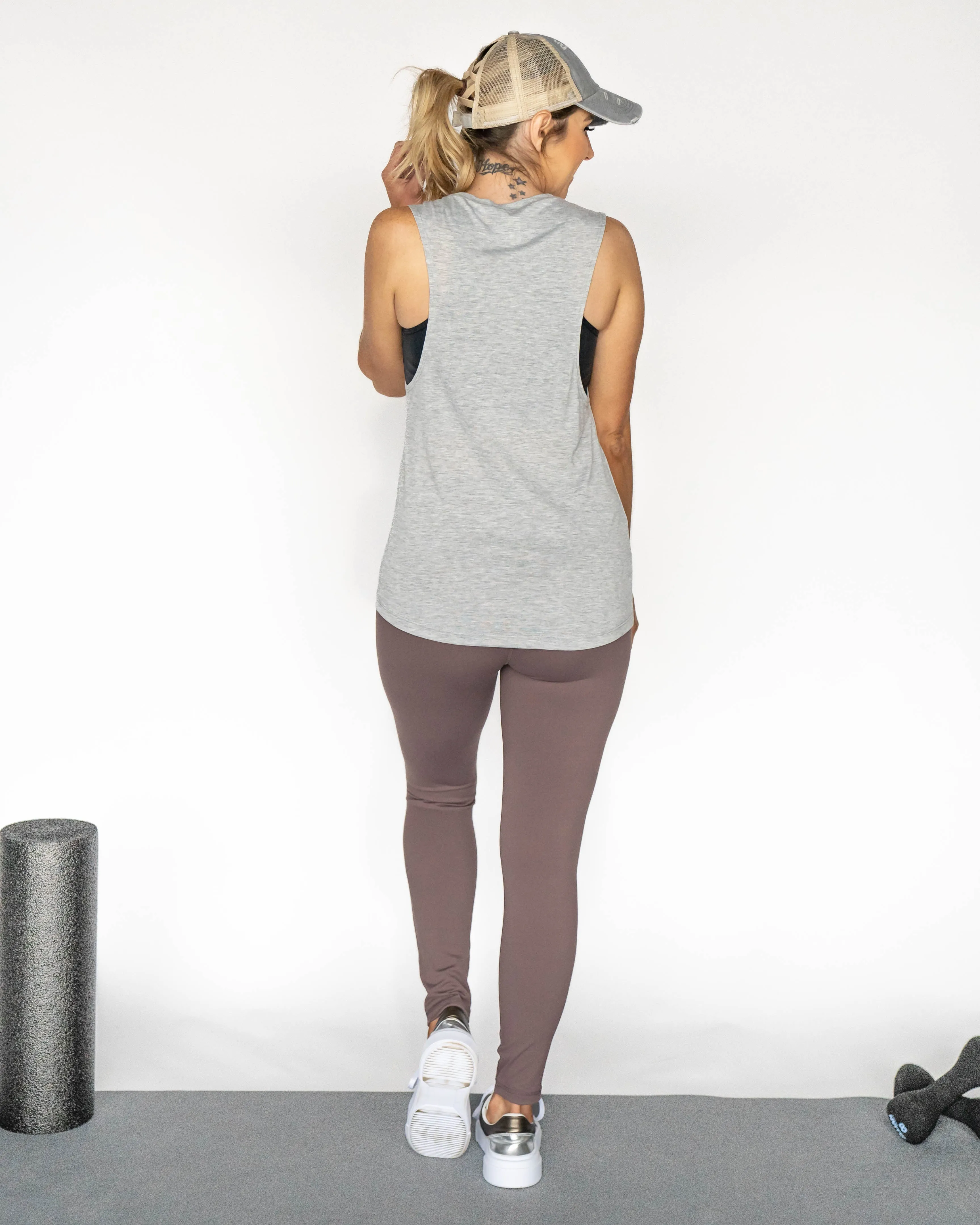 Best Things Make You Sweaty Tank - Heather Grey