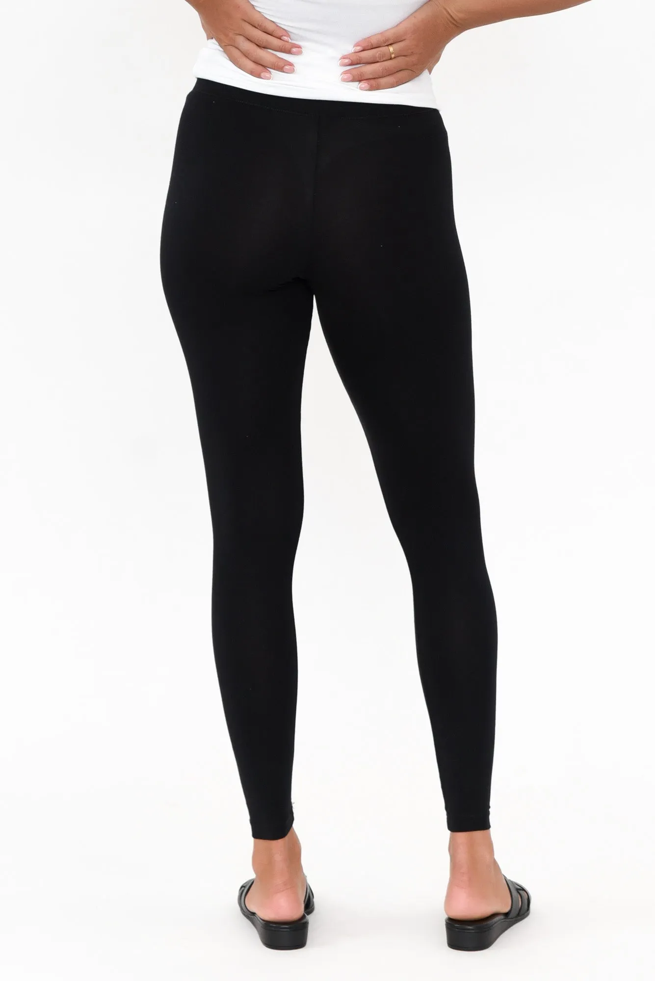 Black Micro Modal Stretch Legging