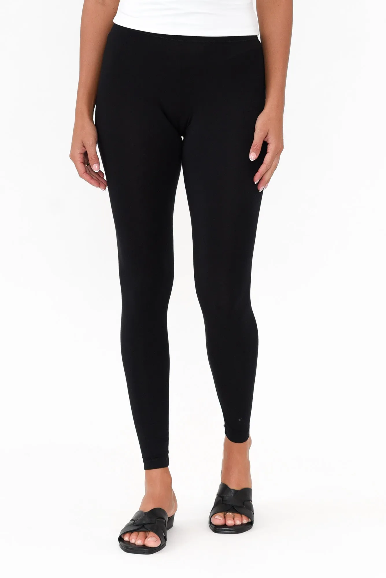 Black Micro Modal Stretch Legging