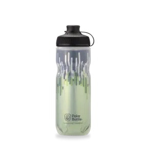 Breakaway® Muck Insulated Cyclist Mountain Bikers Water Bottle 20 oz Zipper Moss/Desert by Polar Bottle Made in USA