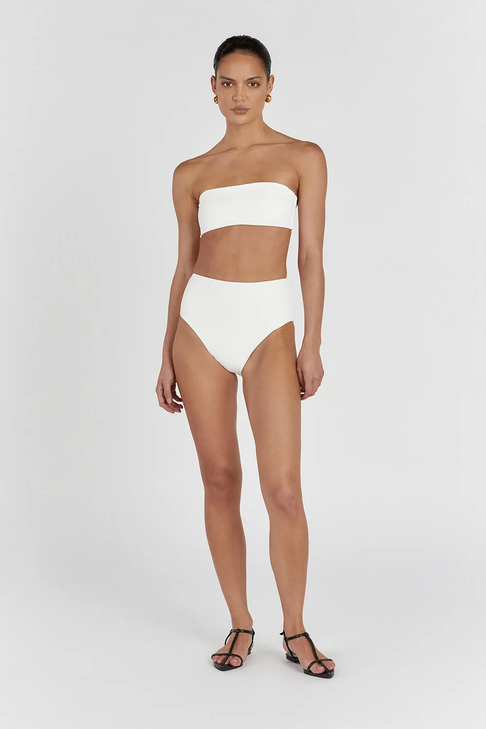 CALLIE OFF WHITE HIGH WAISTED BRIEF