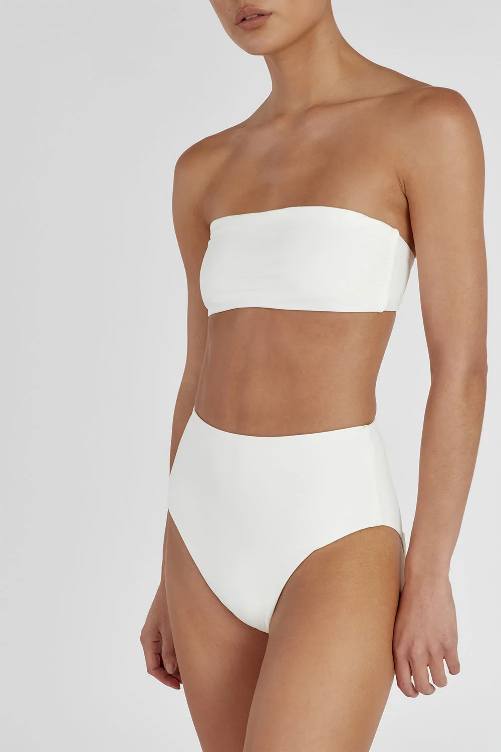 CALLIE OFF WHITE HIGH WAISTED BRIEF