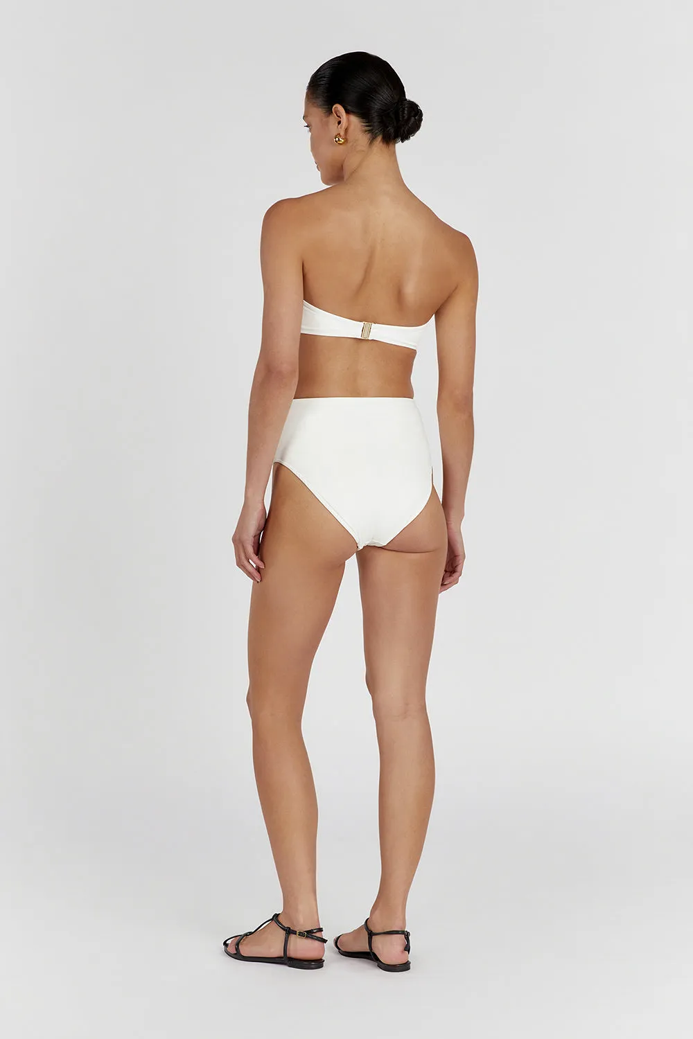 CALLIE OFF WHITE HIGH WAISTED BRIEF