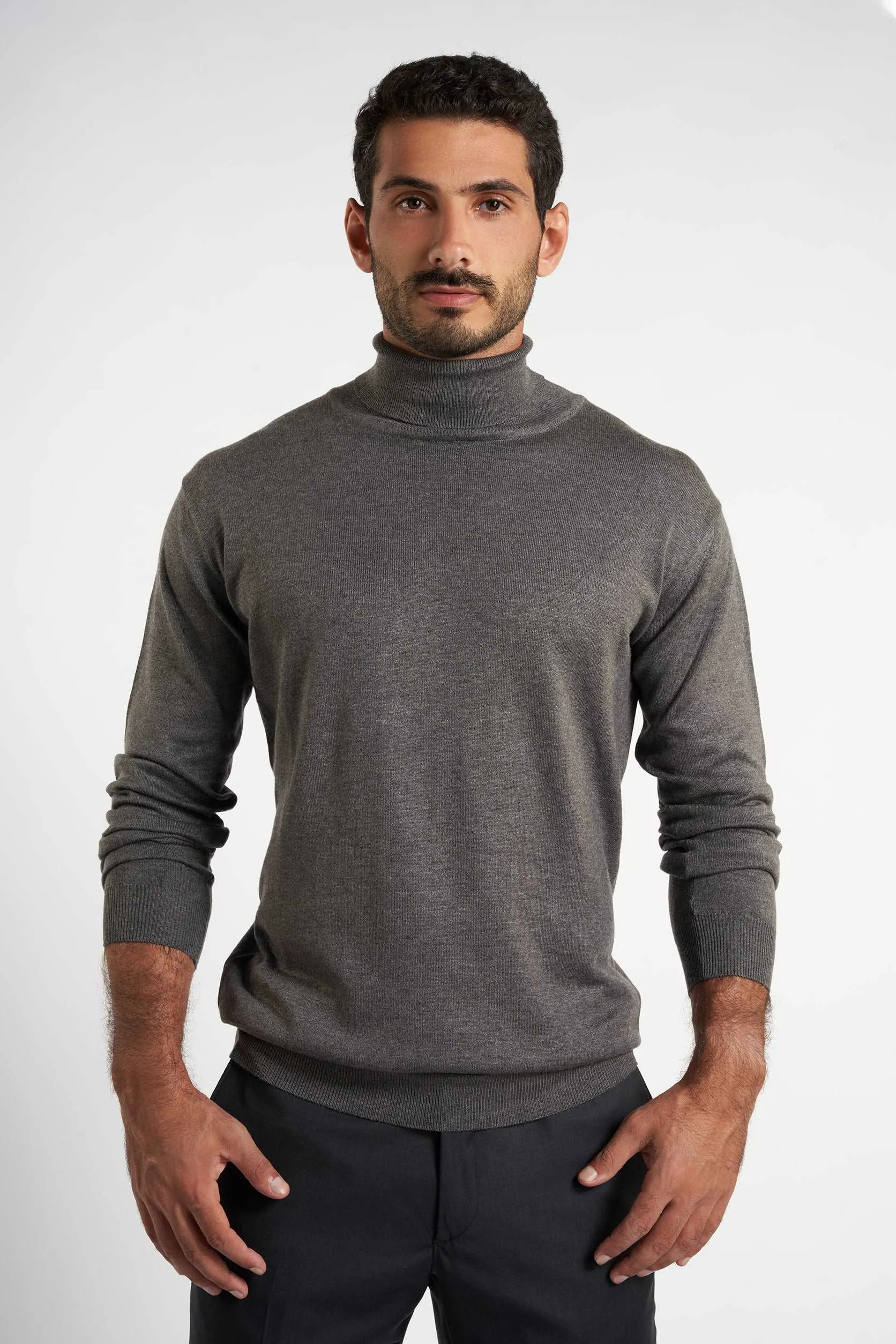 Charcoal Rounded-Neck Pullover(10)