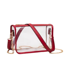 Coco Clear Stadium Approved Crossbody 15 Colors - Red