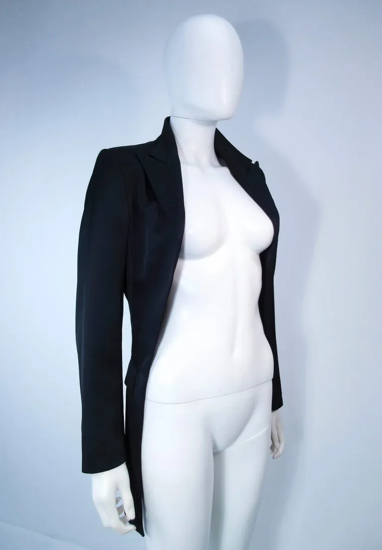 COMME DES GARÇONS Navy Dramatic Pleated Blazer Size S