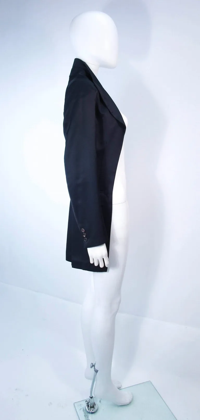 COMME DES GARÇONS Navy Dramatic Pleated Blazer Size S