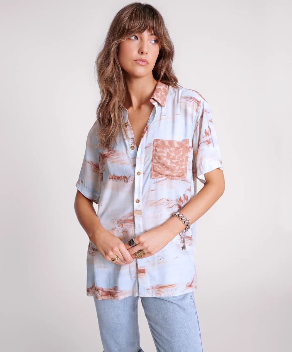 Cowboy Desert Ranch Shirt - Multi