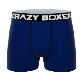 CRAZYBOXER Black Purple Stiches Men's Boxer Briefs