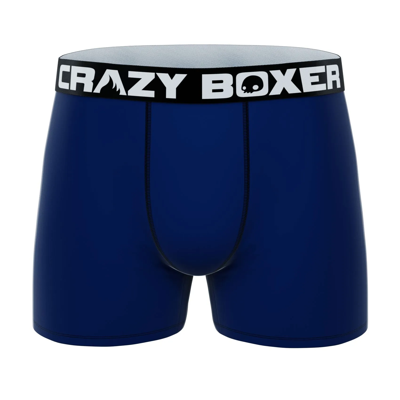 CRAZYBOXER Black Purple Stiches Men's Boxer Briefs