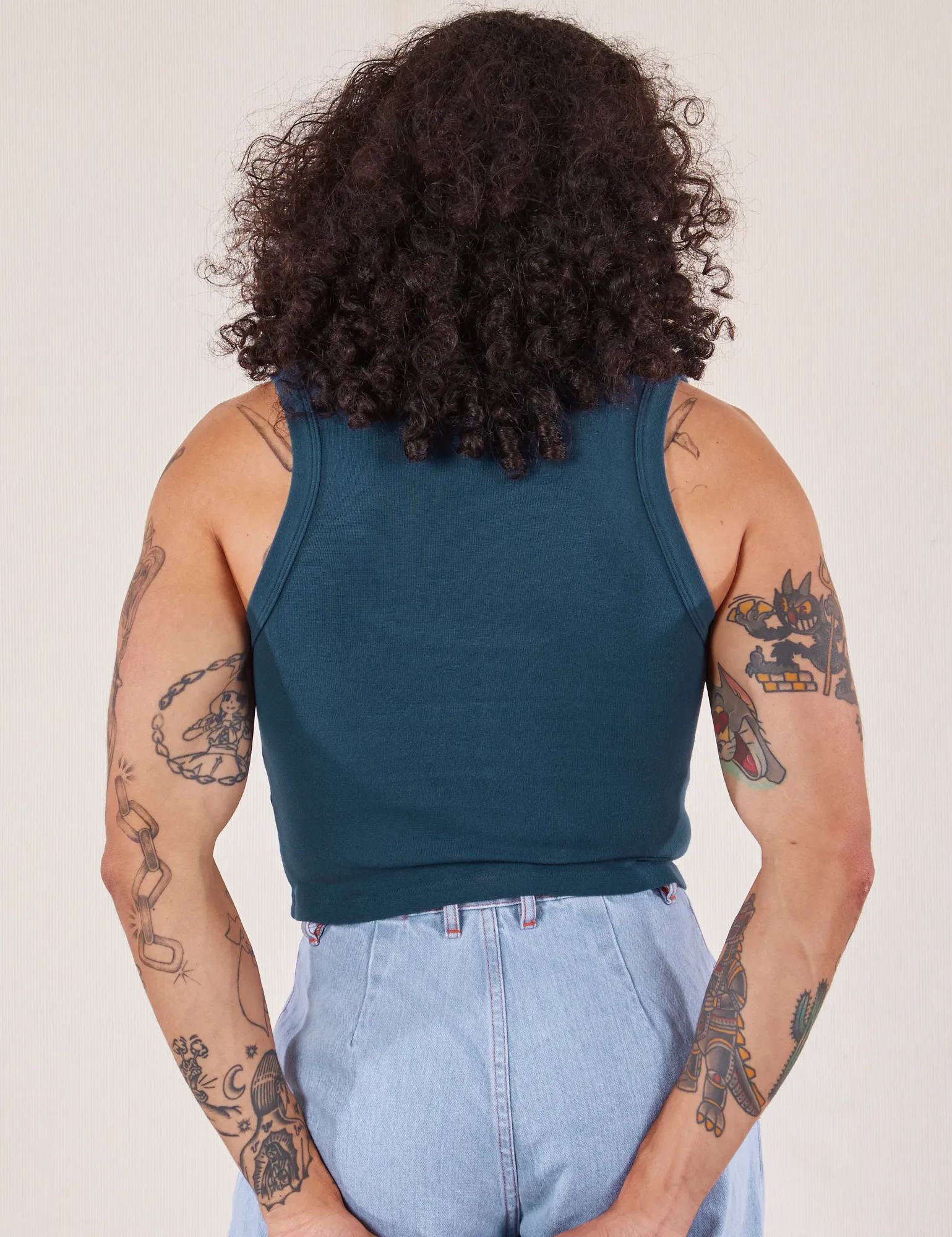 Cropped Tank Top - Lagoon