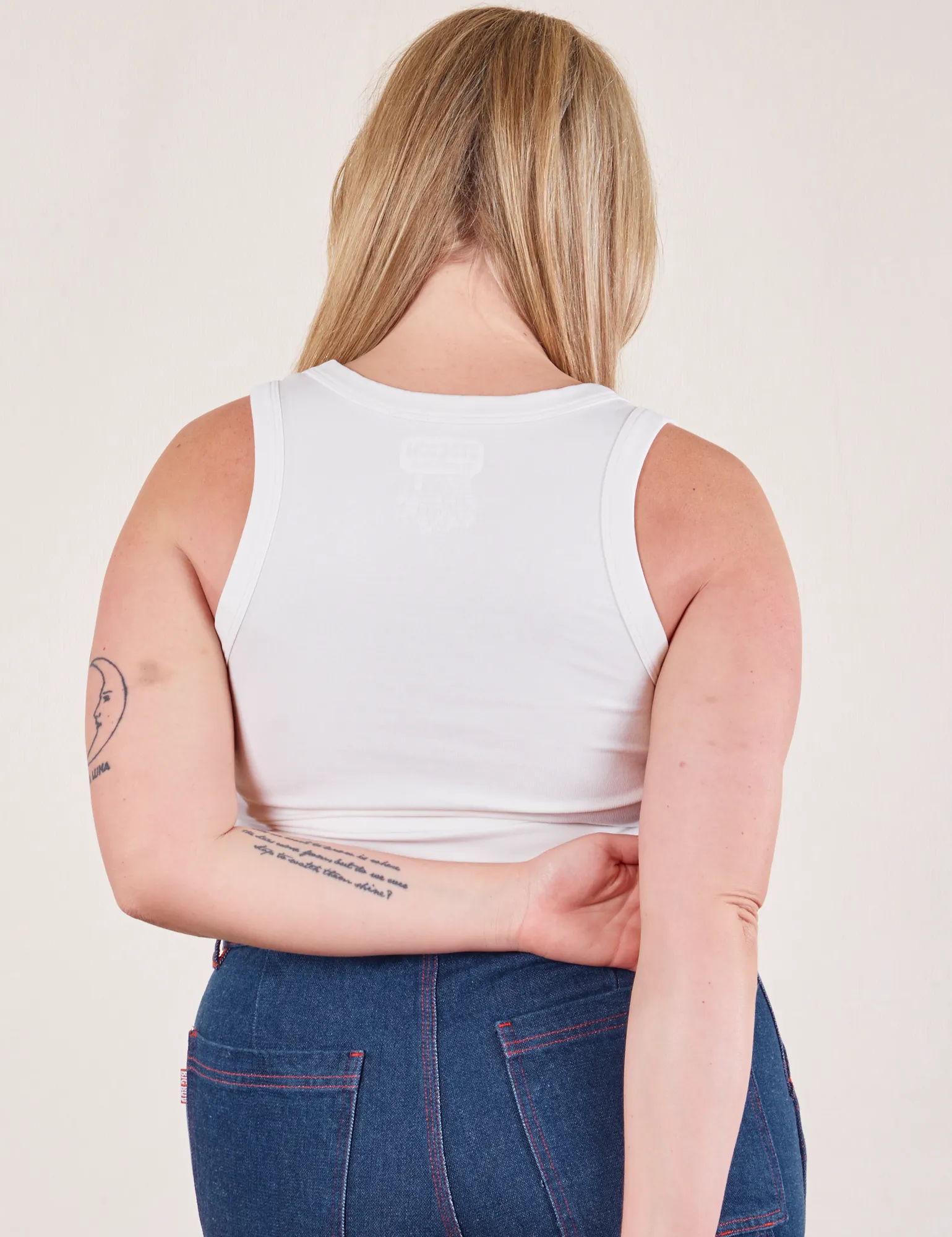 Cropped Tank Top - Vintage Tee Off-White