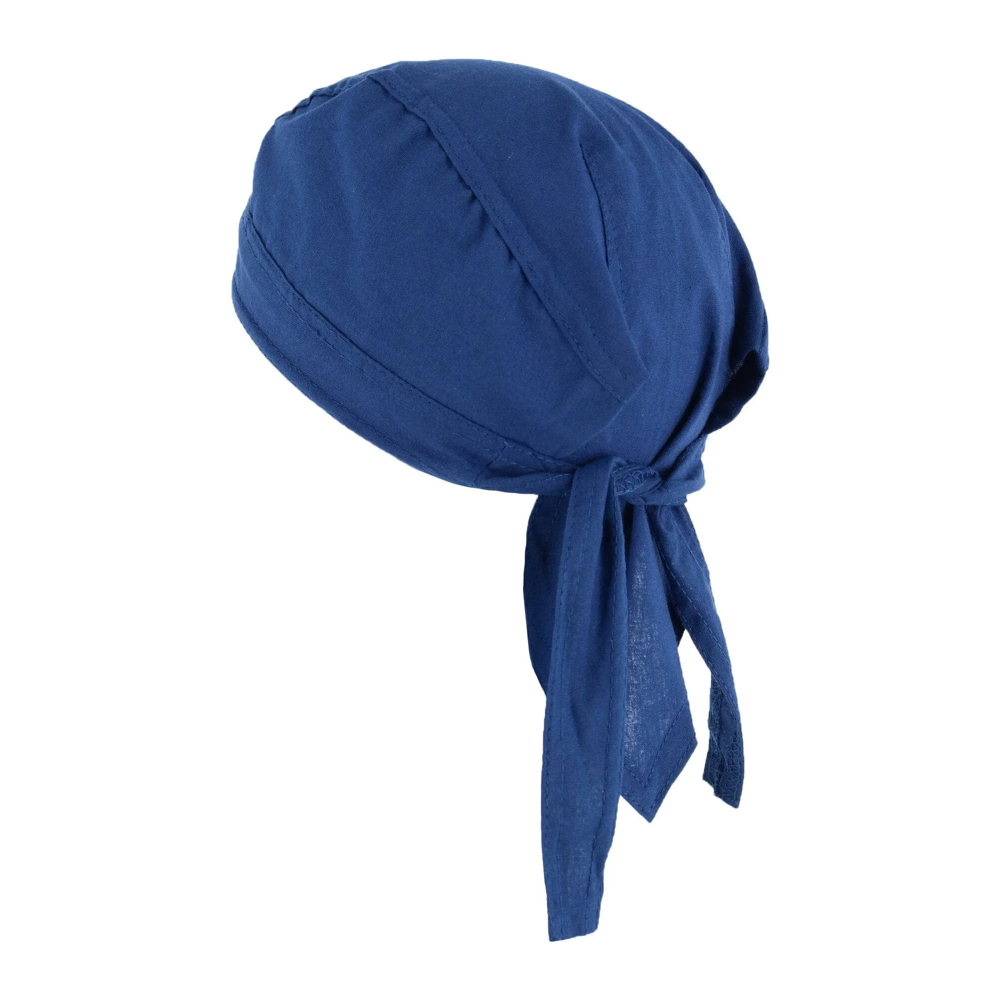 CTM® Cotton Solid Unlined Biker Do Rag Cap