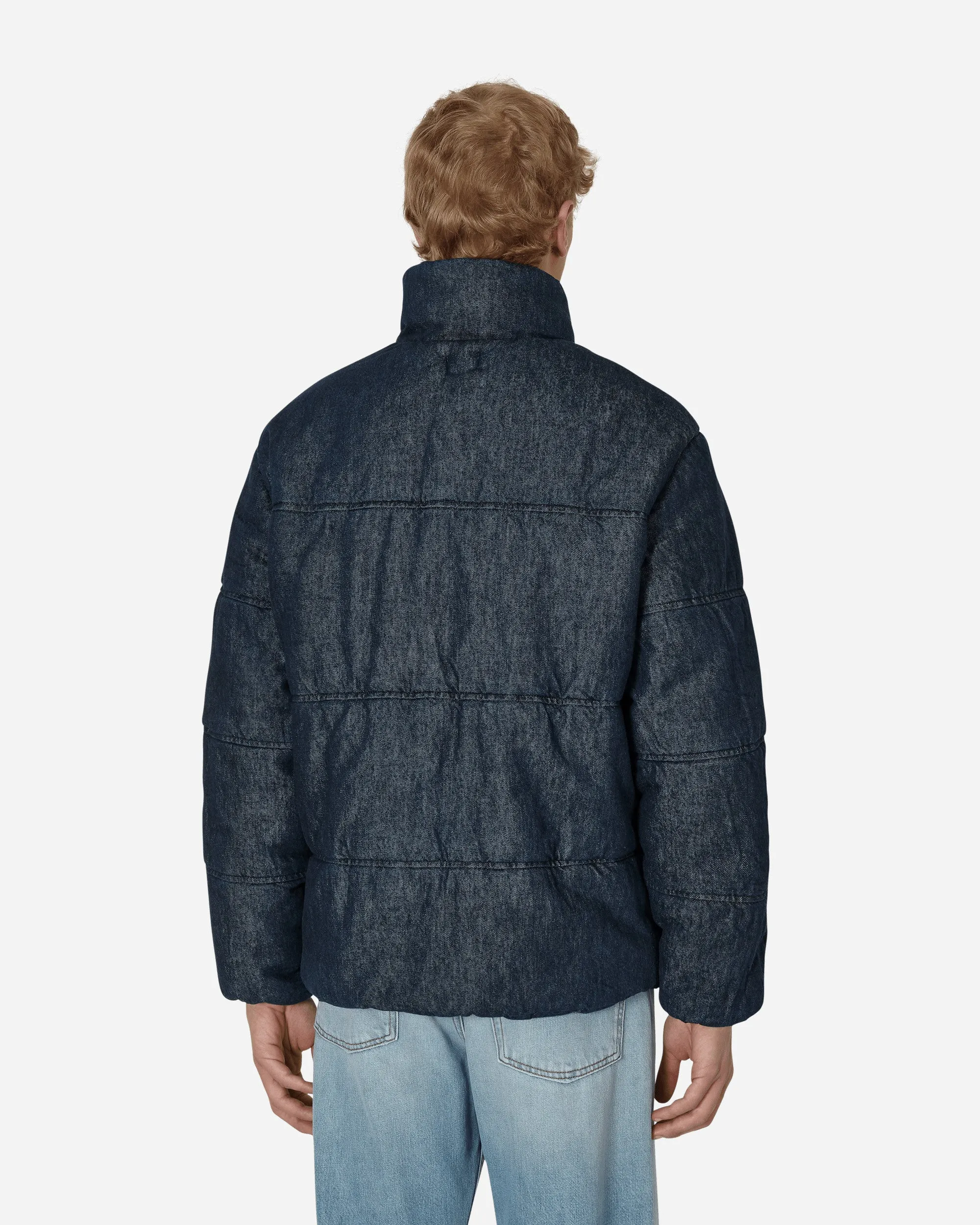 Denim Puffer Jacket Blue