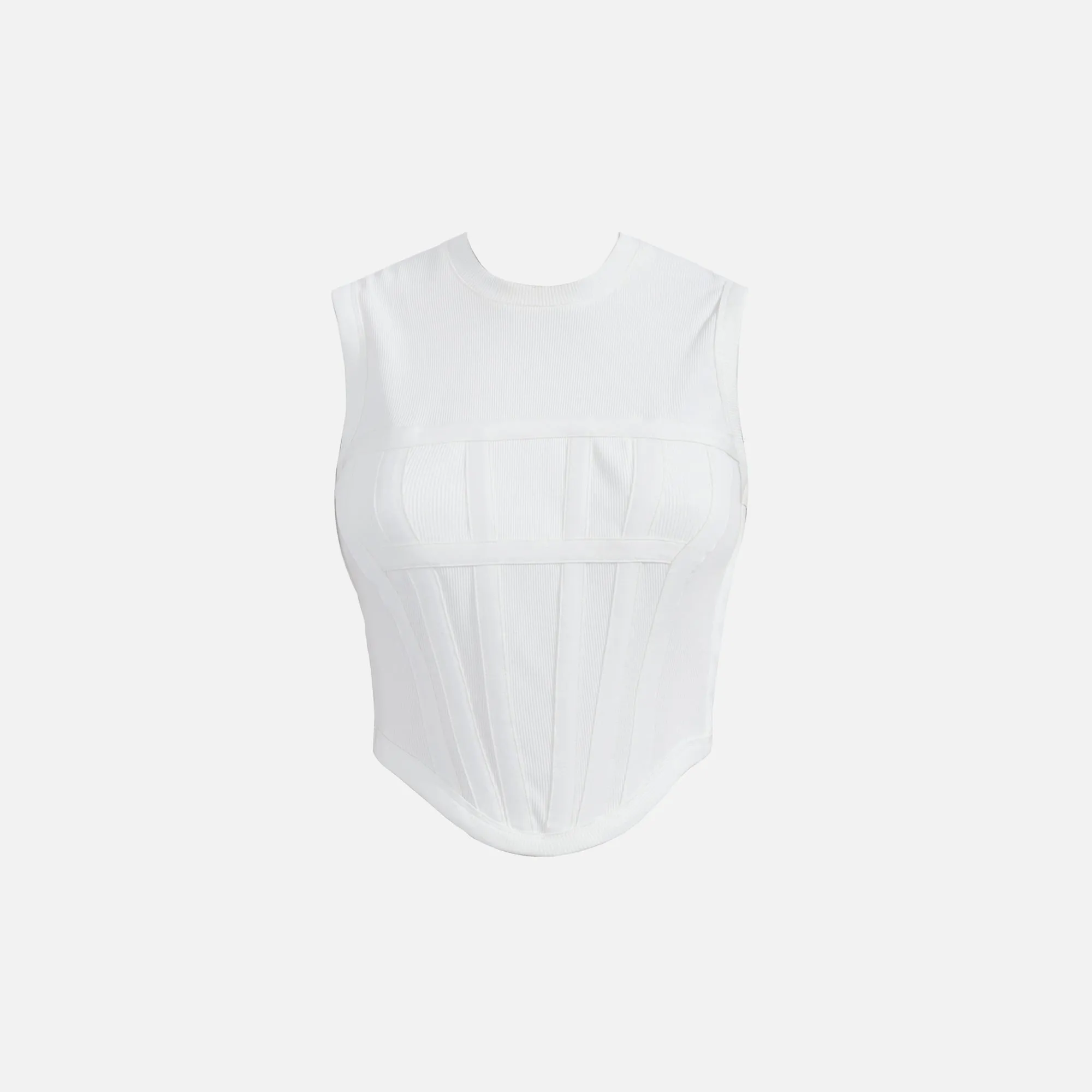 Dion Lee Rib Corset Tank - White