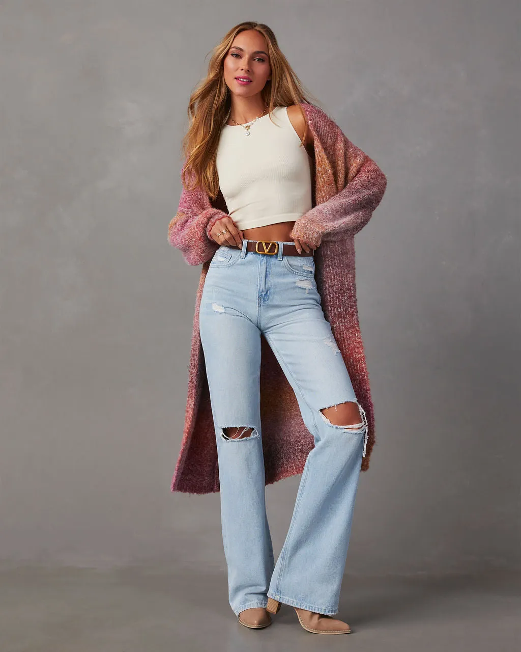 Emilia Ombre Duster Cardigan