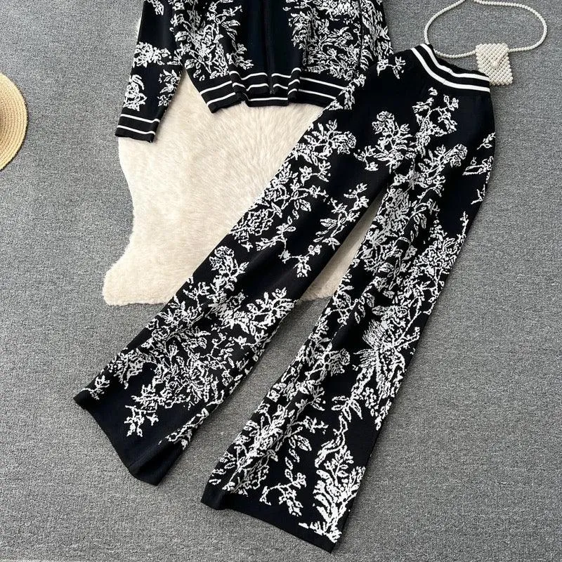 Fary Floral Woolen Coord Set