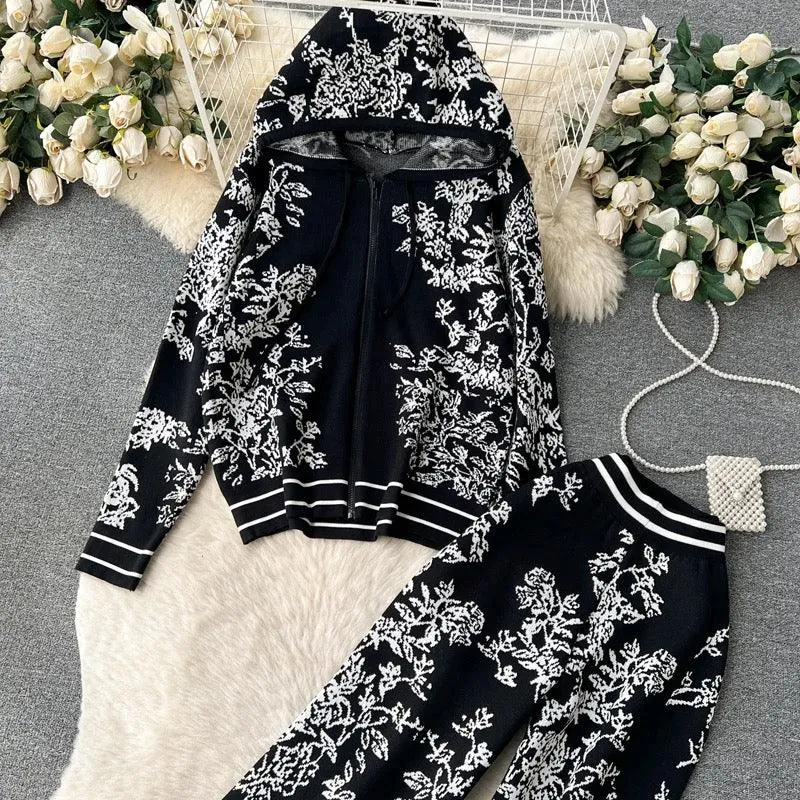 Fary Floral Woolen Coord Set