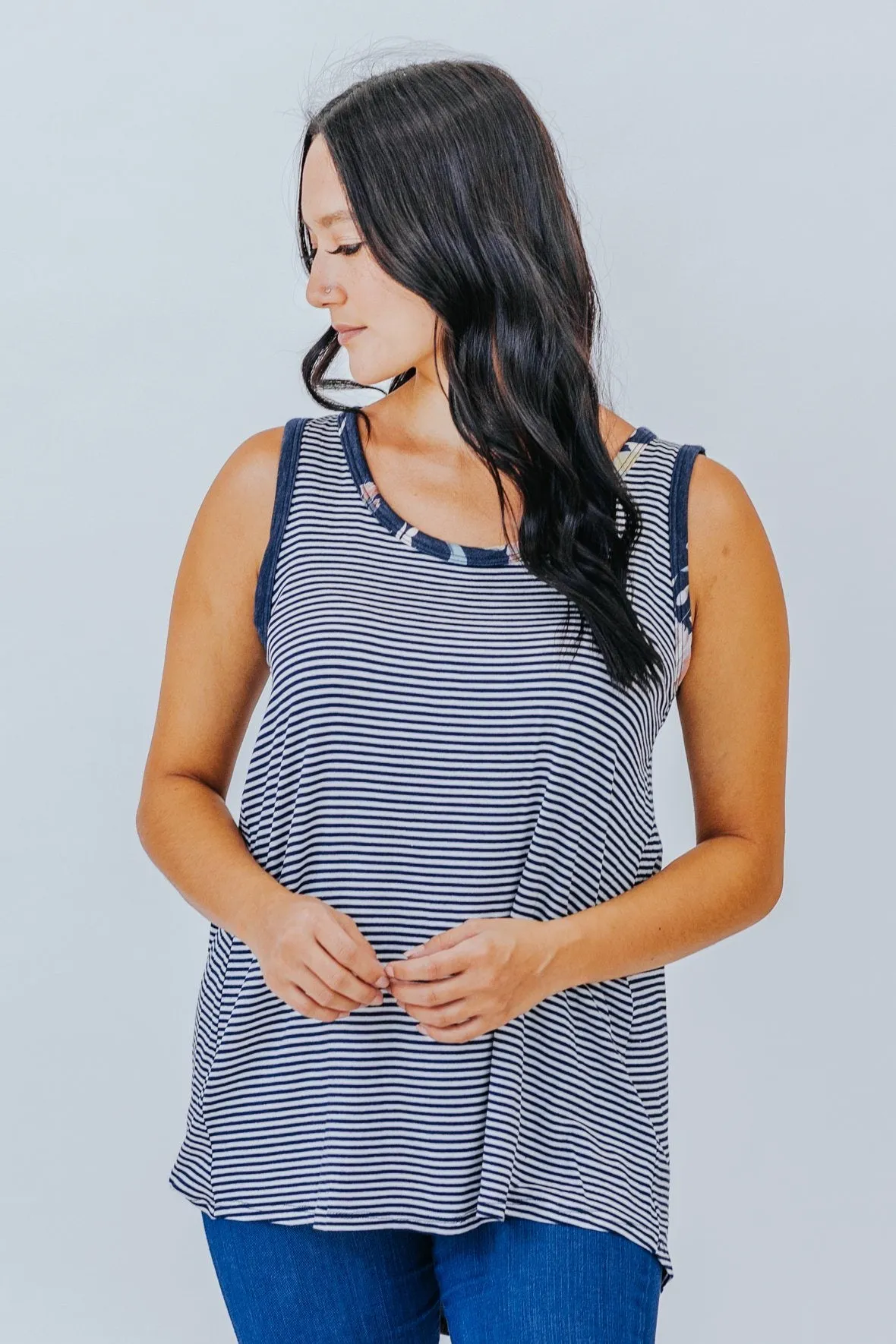 Find Me Paradise Tank In Navy