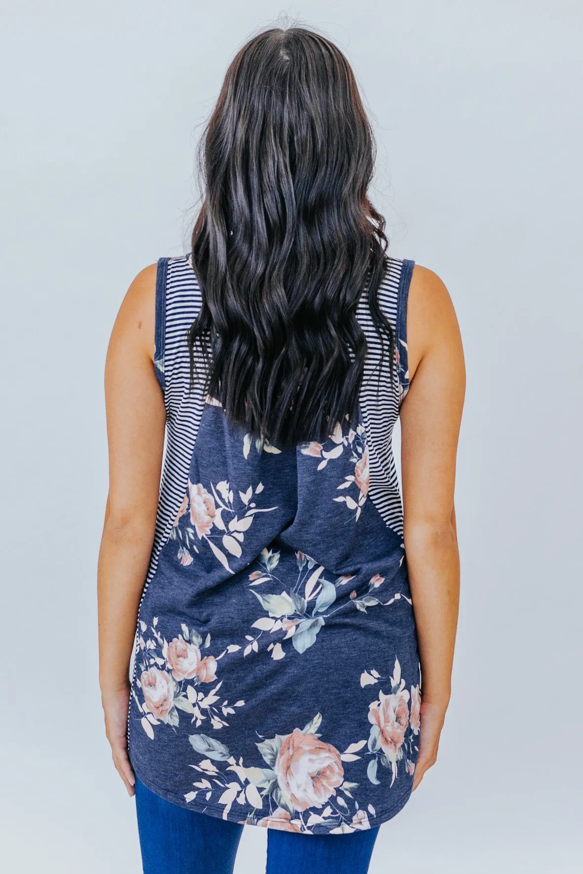 Find Me Paradise Tank In Navy