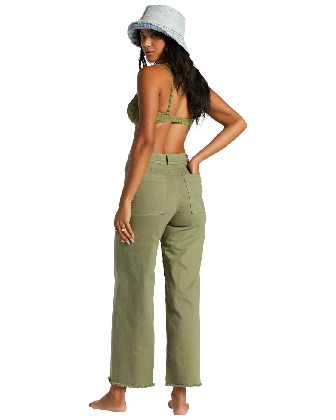 Free Fall High-Waist Pants - Green Eyes