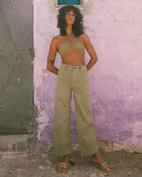 Free Fall High-Waist Pants - Green Eyes