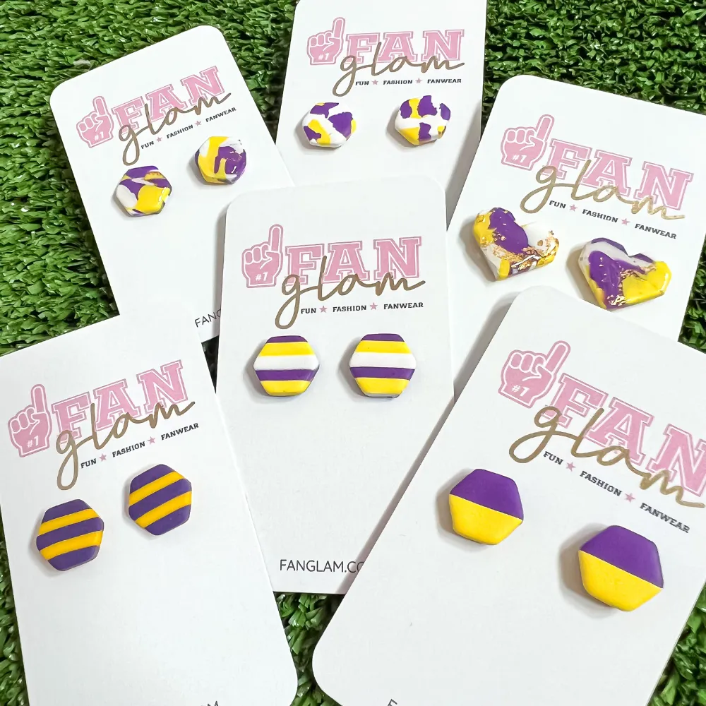 GAMEDAY TAM CLAY CO PURPLE   YELLOW COLLECTION