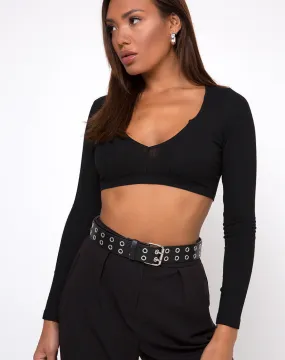 Guan Top in Black