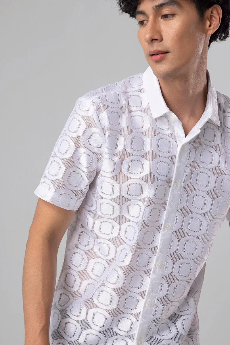 Hawaiian Hakoba Octane White Shirt