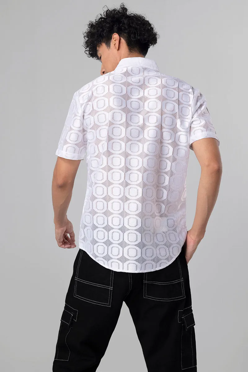 Hawaiian Hakoba Octane White Shirt