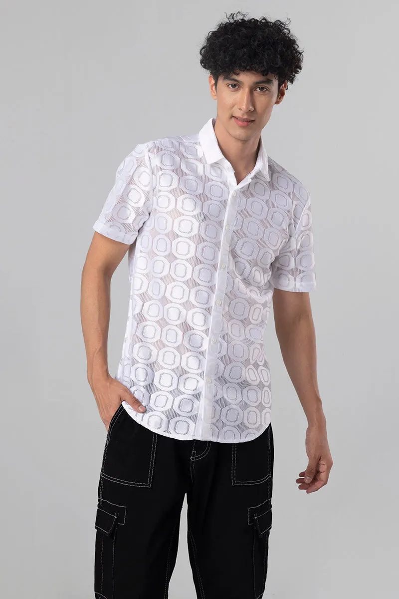 Hawaiian Hakoba Octane White Shirt