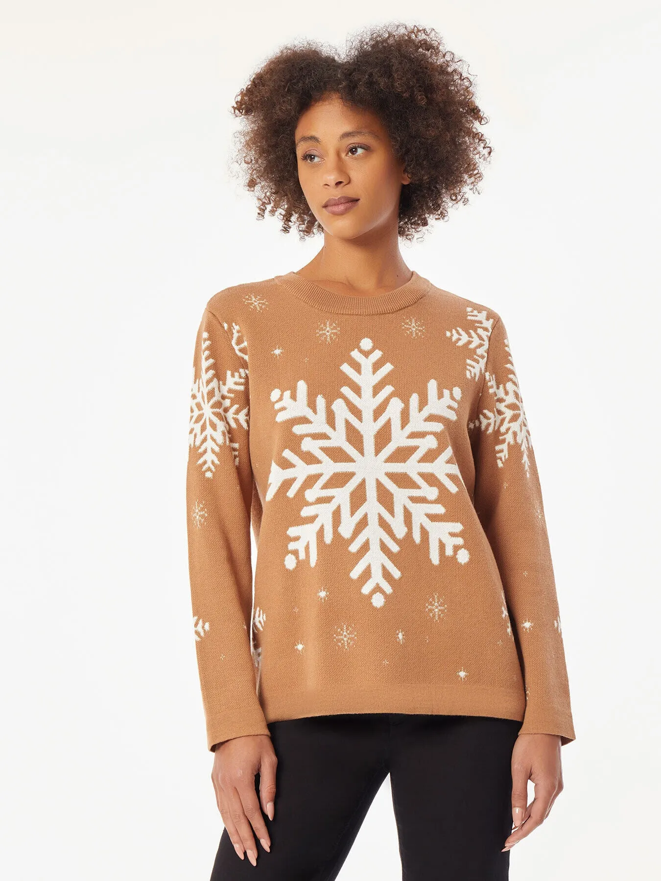 Holiday Snowflake Crewneck Sweater