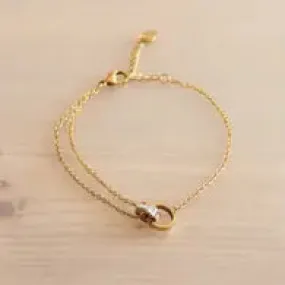 Infinity Ring Bracelet | Gold