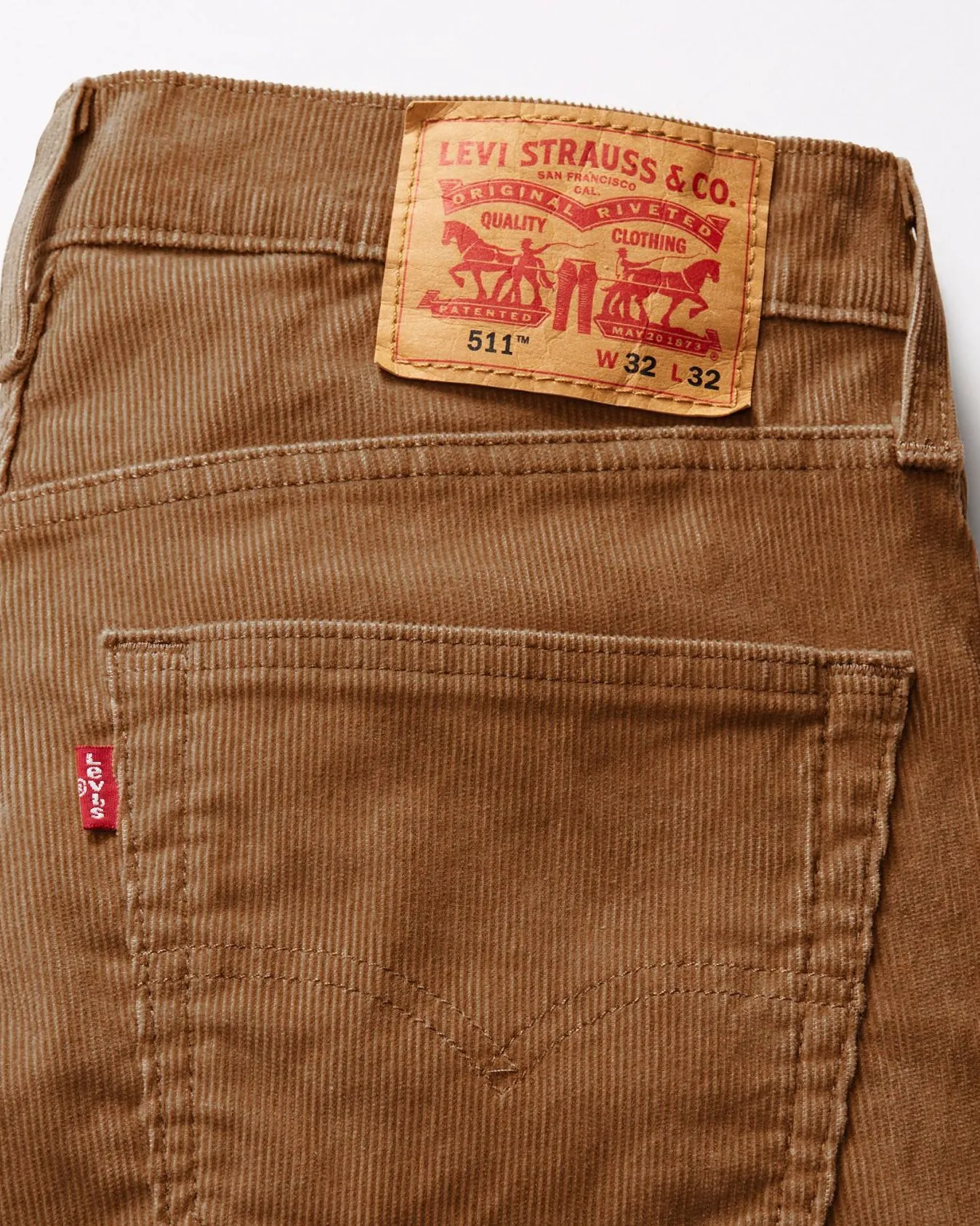 Levi's 511 All Seasons Tech Slim Fit Mens Cords - Karla Brown