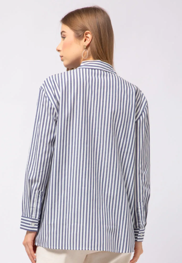 Loose Fit Stripes Blouse